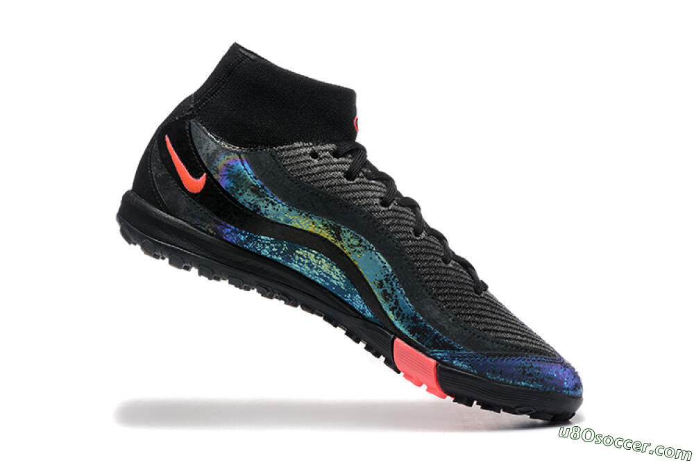 Nike Air Zoom Mercurial Superfly 10 Elite TF Artificial Turf Soccer Shoes - Black/Grey/Pink 7