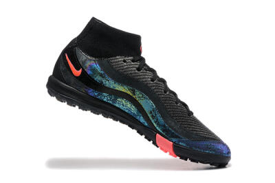 Nike Air Zoom Mercurial Superfly 10 Elite TF Artificial Turf Soccer Shoes - Black/Grey/Pink