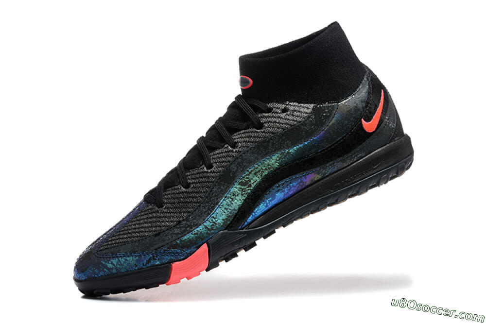 Nike Air Zoom Mercurial Superfly 10 Elite TF Artificial Turf Soccer Shoes - Black/Grey/Pink 8