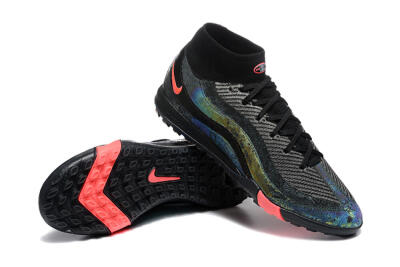 Nike Air Zoom Mercurial Superfly 10 Elite TF Artificial Turf Soccer Shoes - Black/Grey/Pink