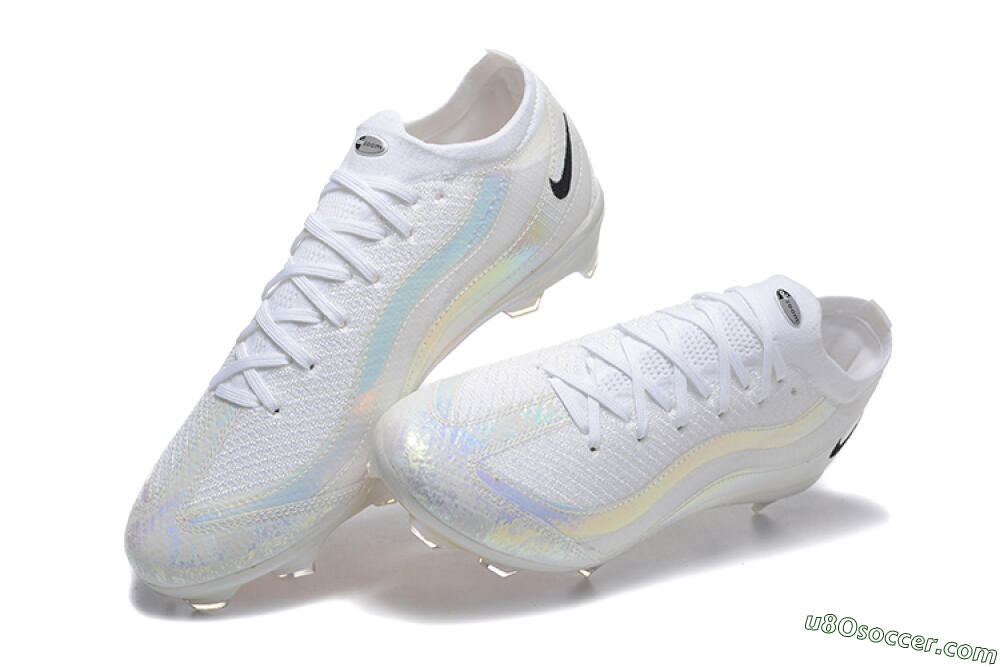 Nike Air Zoom Mercurial Vapor 16 Elite FG Firm Ground Soccer Cleats - White/Black 6