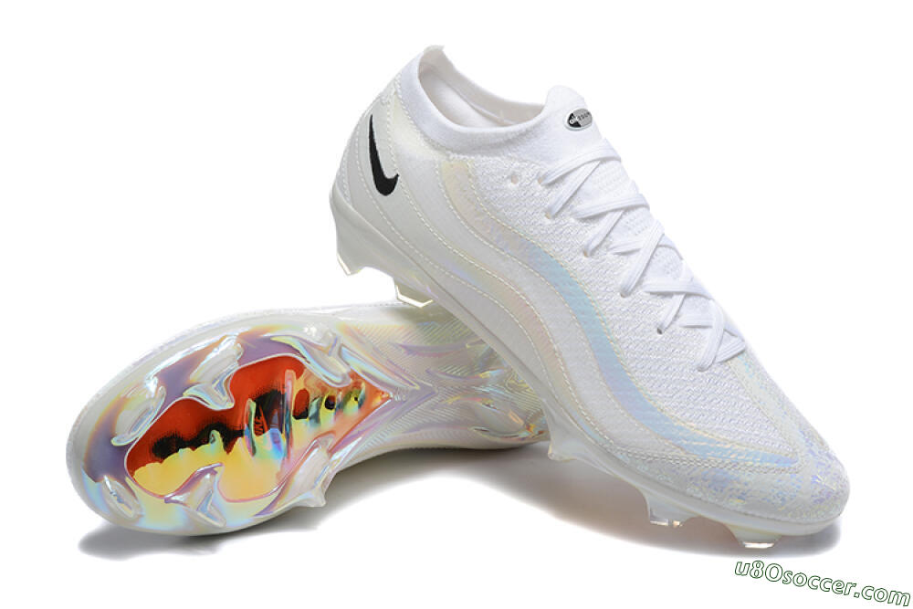 Nike Air Zoom Mercurial Vapor 16 Elite FG Firm Ground Soccer Cleats - White/Black 4