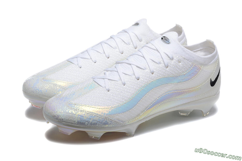 Nike Air Zoom Mercurial Vapor 16 Elite FG Firm Ground Soccer Cleats - White/Black 5
