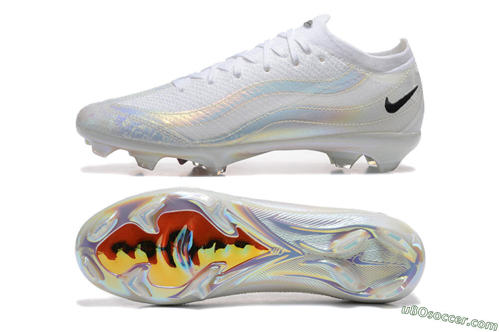 Nike Air Zoom Mercurial Vapor 16 Elite FG Firm Ground Soccer Cleats - White/Black 0