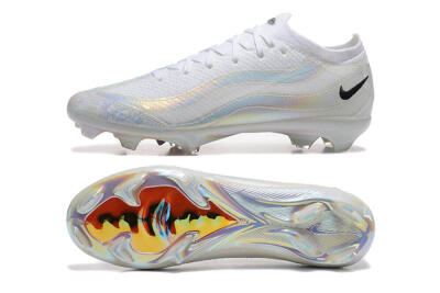 Nike Air Zoom Mercurial Vapor 16 Elite FG Firm Ground Soccer Cleats - White/Black