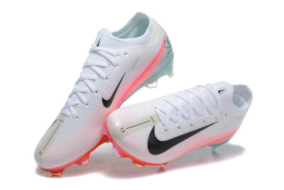 Nike Air Zoom Mercurial Vapor 16 Elite FG Firm Ground Soccer Cleats - White/Black/Pink