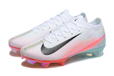Nike Air Zoom Mercurial Vapor 16 Elite FG Firm Ground Soccer Cleats - White/Black/Pink