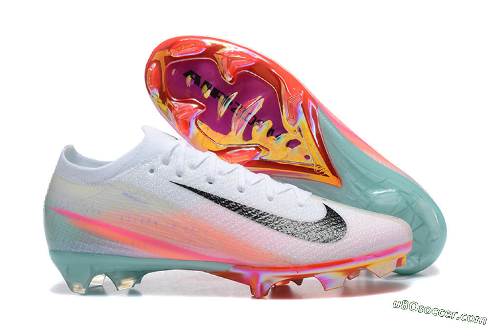 Nike Air Zoom Mercurial Vapor 16 Elite FG Firm Ground Soccer Cleats - White/Black/Pink 1