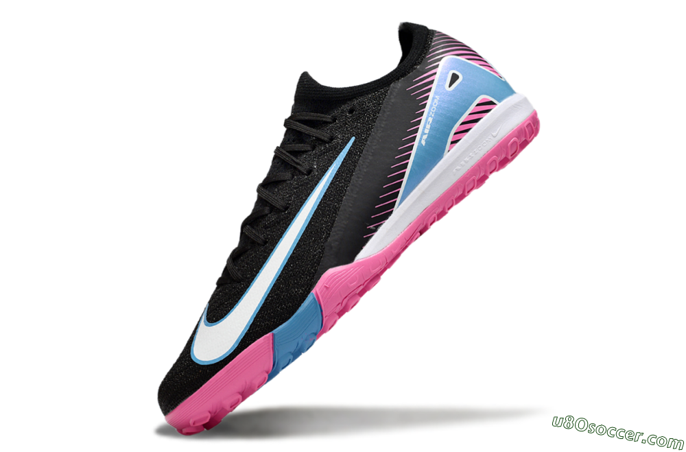 Nike Air Zoom Mercurial Vapor 16 Elite TF Artificial Turf Soccer Shoes - Black/White/Jade 5