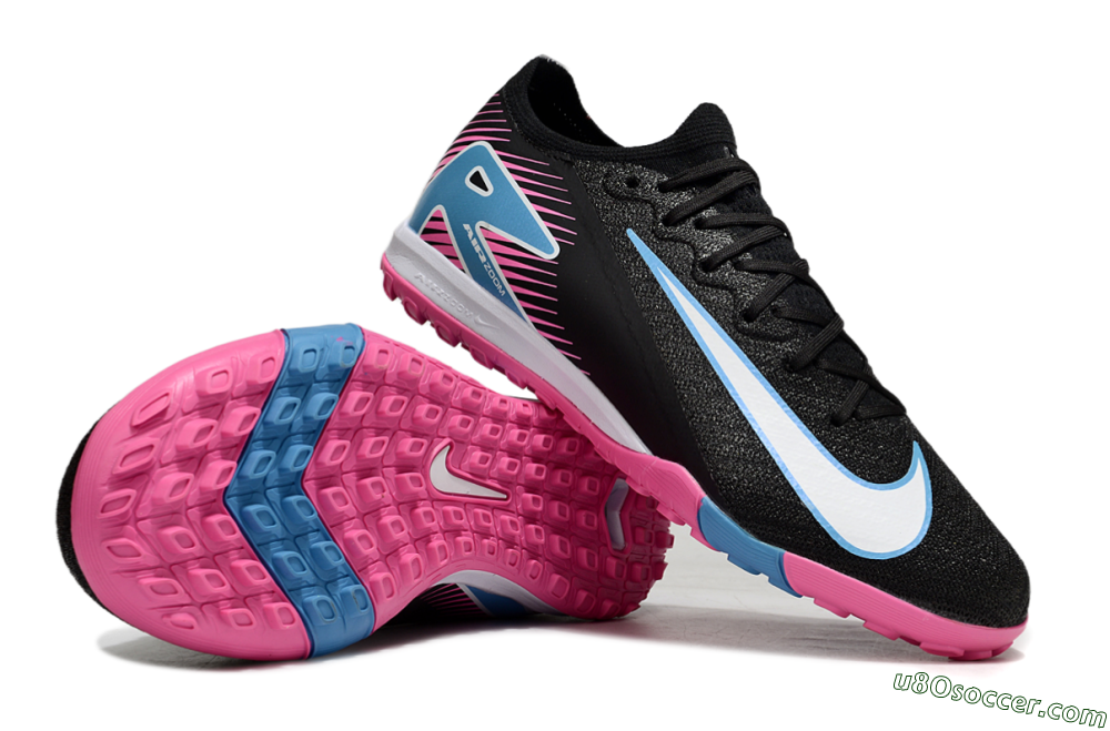 Nike Air Zoom Mercurial Vapor 16 Elite TF Artificial Turf Soccer Shoes - Black/White/Jade 0