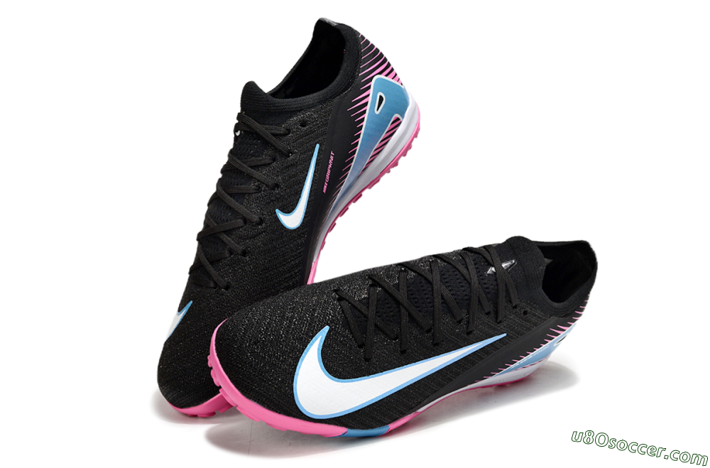 Nike Air Zoom Mercurial Vapor 16 Elite TF Artificial Turf Soccer Shoes - Black/White/Jade 3