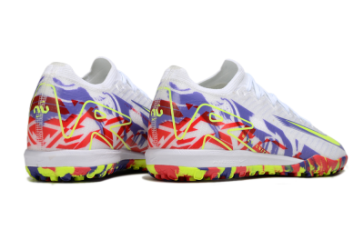 Nike Air Zoom Mercurial Vapor 16 Elite TF Artificial Turf Soccer Shoes - White/Yellow/Purple/Red