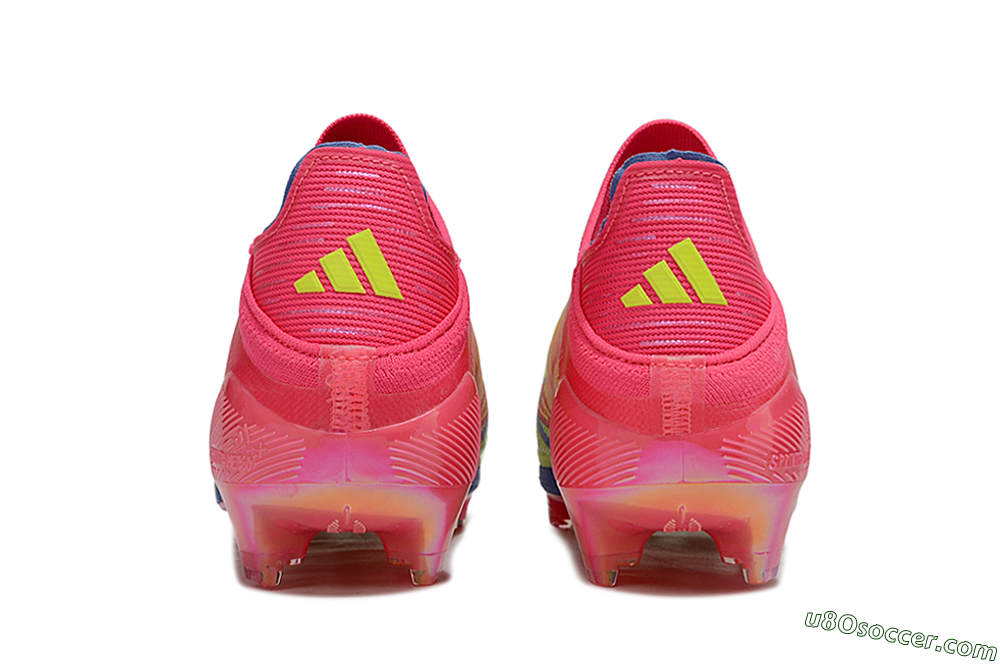 Adidas F50+ Elite Laceless FG Firm Ground Soccer Cleats - Red/Yellow/Blue 5