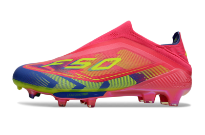 Adidas F50+ Elite Laceless FG Firm Ground Soccer Cleats - Red/Yellow/Blue