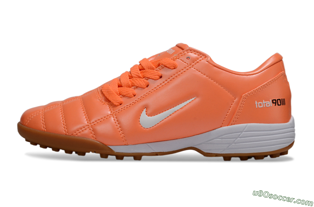 Nike Total 90 III TF Artificial Turf Soccer Shoes - Orange/White 2