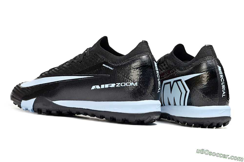 Nike Air Zoom Mercurial Vapor 16 Elite TF Artificial Turf Soccer Shoes - Black/Jade 4