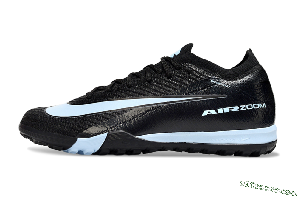 Nike Air Zoom Mercurial Vapor 16 Elite TF Artificial Turf Soccer Shoes - Black/Jade 2