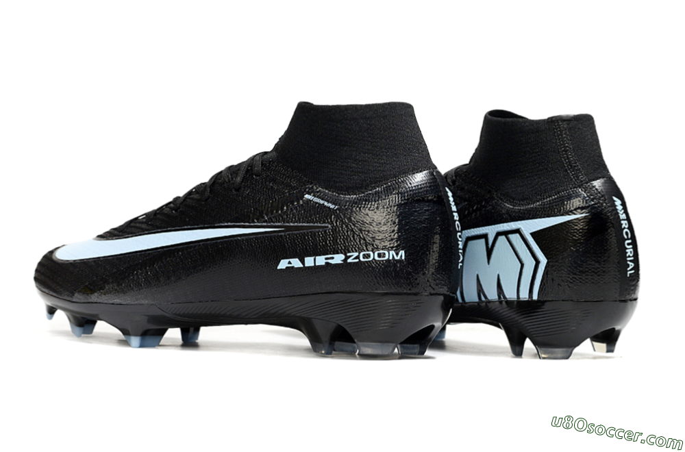 Nike Air Zoom Mercurial Superfly 10 Elite FG Firm Ground Soccer Cleats - Black/Jade 4