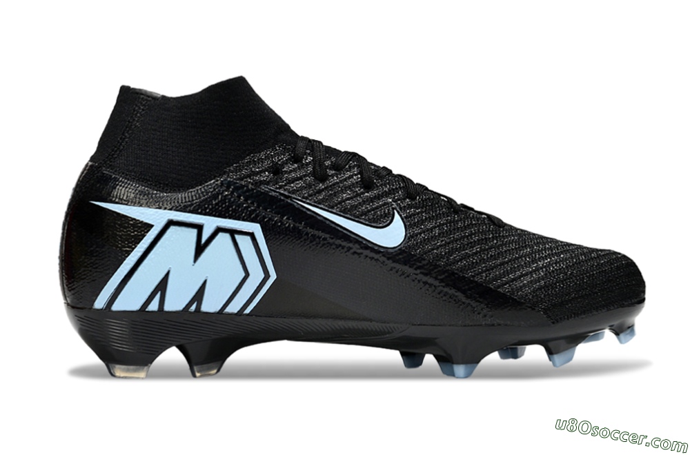 Nike Air Zoom Mercurial Superfly 10 Elite FG Firm Ground Soccer Cleats - Black/Jade 5