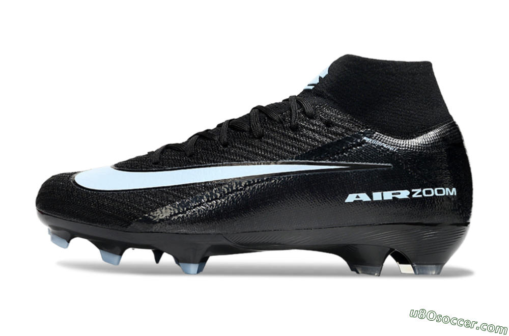 Nike Air Zoom Mercurial Superfly 10 Elite FG Firm Ground Soccer Cleats - Black/Jade 2