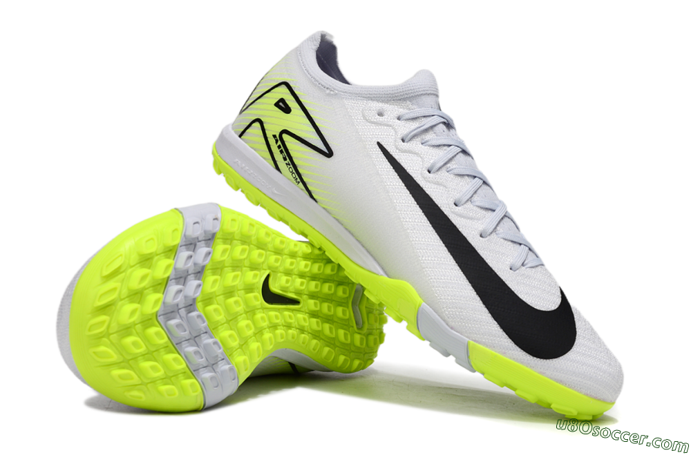 Nike Air Zoom Mercurial Vapor 16 Elite TF Artificial Turf Soccer Shoes - White/Black/Yellow 0