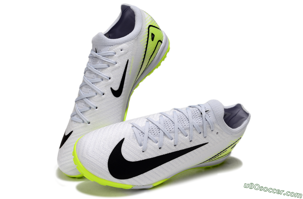 Nike Air Zoom Mercurial Vapor 16 Elite TF Artificial Turf Soccer Shoes - White/Black/Yellow 3