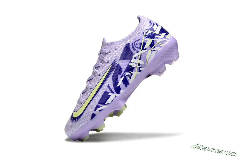 Nike Air Zoom Mercurial Vapor 16 Elite FG Firm Ground Soccer Cleats - Purple/Yellow 4