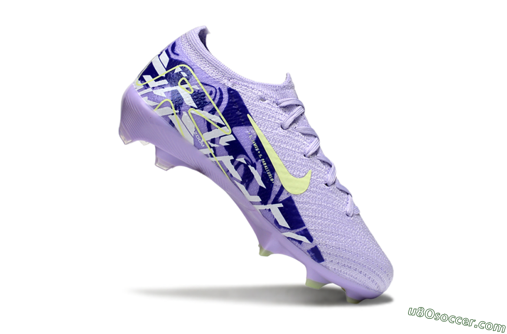 Nike Air Zoom Mercurial Vapor 16 Elite FG Firm Ground Soccer Cleats - Purple/Yellow 3