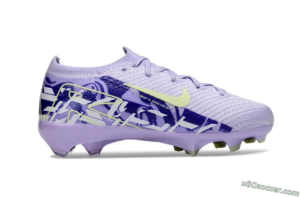 Nike Air Zoom Mercurial Vapor 16 Elite FG Firm Ground Soccer Cleats - Purple/Yellow 5
