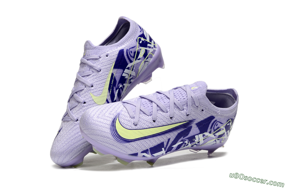 Nike Air Zoom Mercurial Vapor 16 Elite FG Firm Ground Soccer Cleats - Purple/Yellow 2