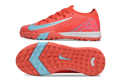 Nike Air Zoom Mercurial Vapor 16 Elite TF Artificial Turf Soccer Shoes - Red/Silver/Jade