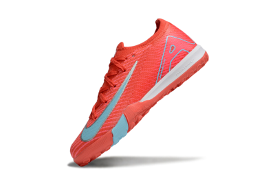 Nike Air Zoom Mercurial Vapor 16 Elite TF Artificial Turf Soccer Shoes - Red/Silver/Jade