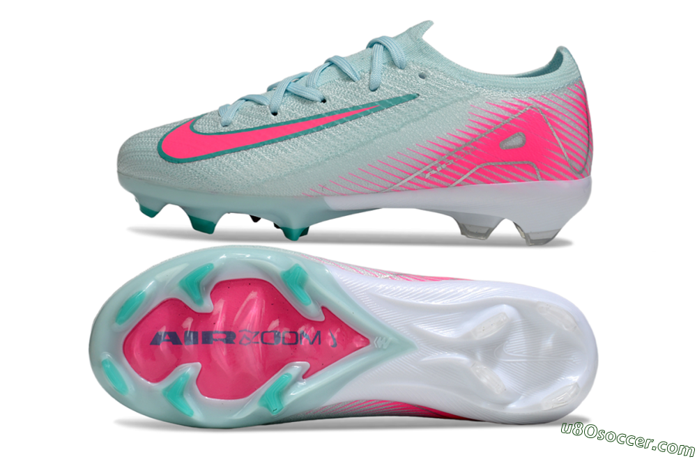 Nike Air Zoom Mercurial Vapor 16 Elite FG Firm Ground Soccer Cleats - Jade/Pink/White 0