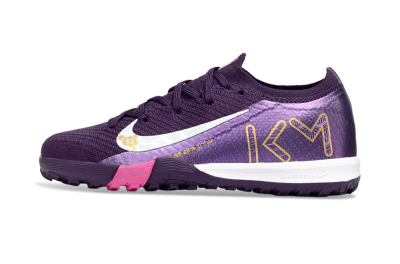 Nike Air Zoom Mercurial Vapor 16 Elite TF Artificial Turf Soccer Shoes - Purple/White/Gold