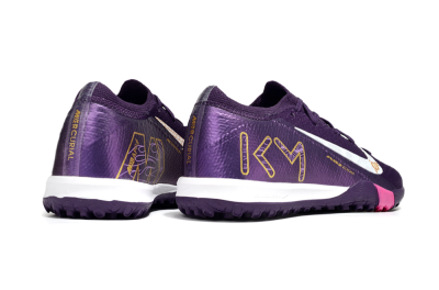 Nike Air Zoom Mercurial Vapor 16 Elite TF Artificial Turf Soccer Shoes - Purple/White/Gold
