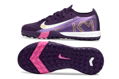 Nike Air Zoom Mercurial Vapor 16 Elite TF Artificial Turf Soccer Shoes - Purple/White/Gold