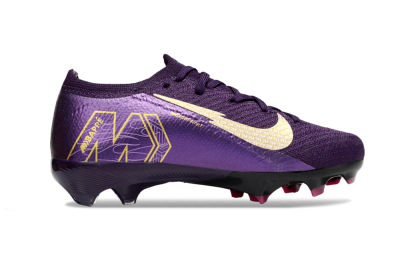Nike Air Zoom Mercurial Vapor 16 Elite FG Firm Ground Soccer Cleats - Purple/White/Gold