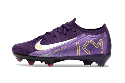 Nike Air Zoom Mercurial Vapor 16 Elite FG Firm Ground Soccer Cleats - Purple/White/Gold