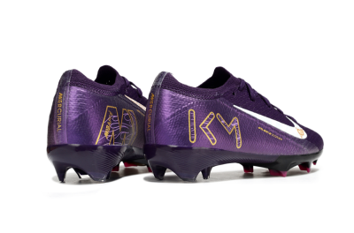 Nike Air Zoom Mercurial Vapor 16 Elite FG Firm Ground Soccer Cleats - Purple/White/Gold
