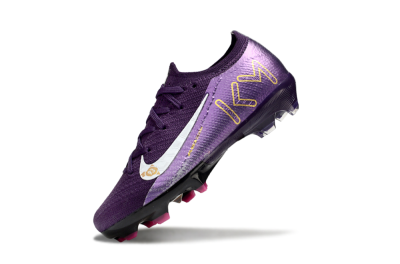 Nike Air Zoom Mercurial Vapor 16 Elite FG Firm Ground Soccer Cleats - Purple/White/Gold