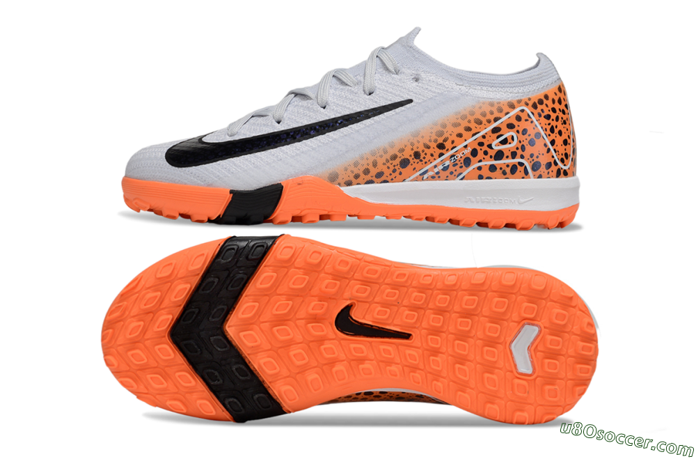 Nike Air Zoom Mercurial Vapor 16 Elite TF Artificial Turf Soccer Shoes - Grey/Black/Leopard 0