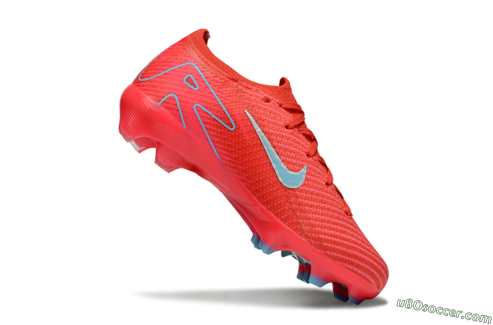 Nike Air Zoom Mercurial Vapor 16 Elite FG Firm Ground Soccer Cleats - Red/Silver/Jade 3
