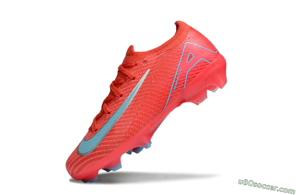 Nike Air Zoom Mercurial Vapor 16 Elite FG Firm Ground Soccer Cleats - Red/Silver/Jade 4