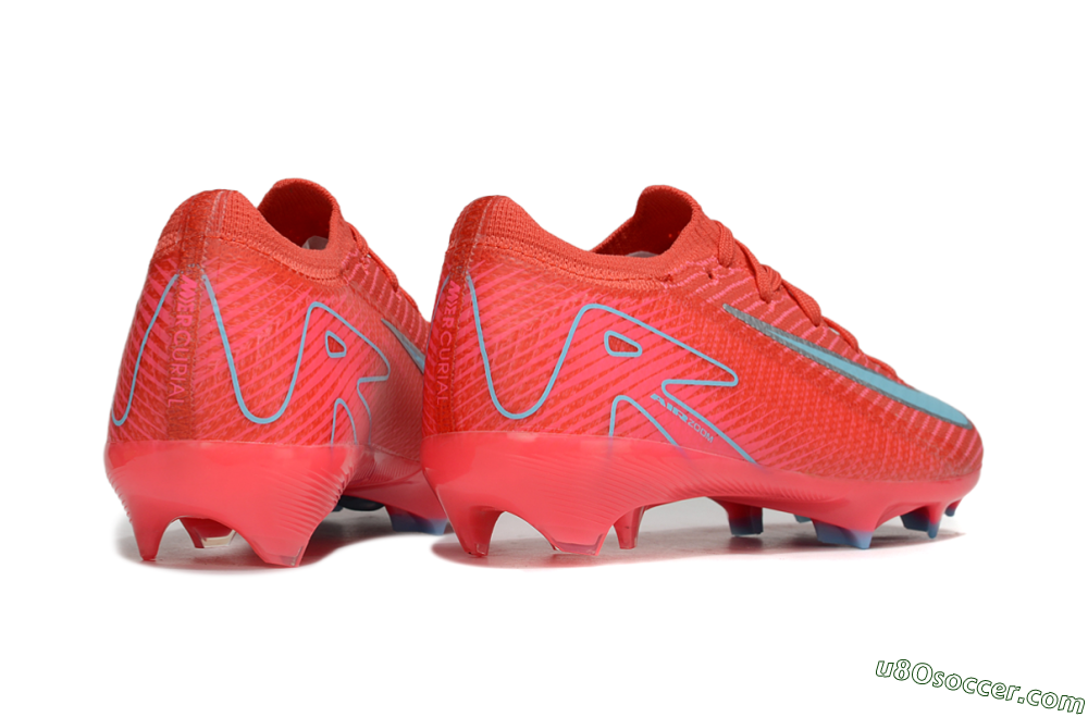 Nike Air Zoom Mercurial Vapor 16 Elite FG Firm Ground Soccer Cleats - Red/Silver/Jade 6