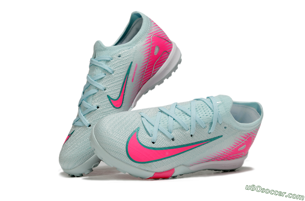Nike Air Zoom Mercurial Vapor 16 Elite TF Artificial Turf Soccer Shoes - Jade/Pink/Silver 2