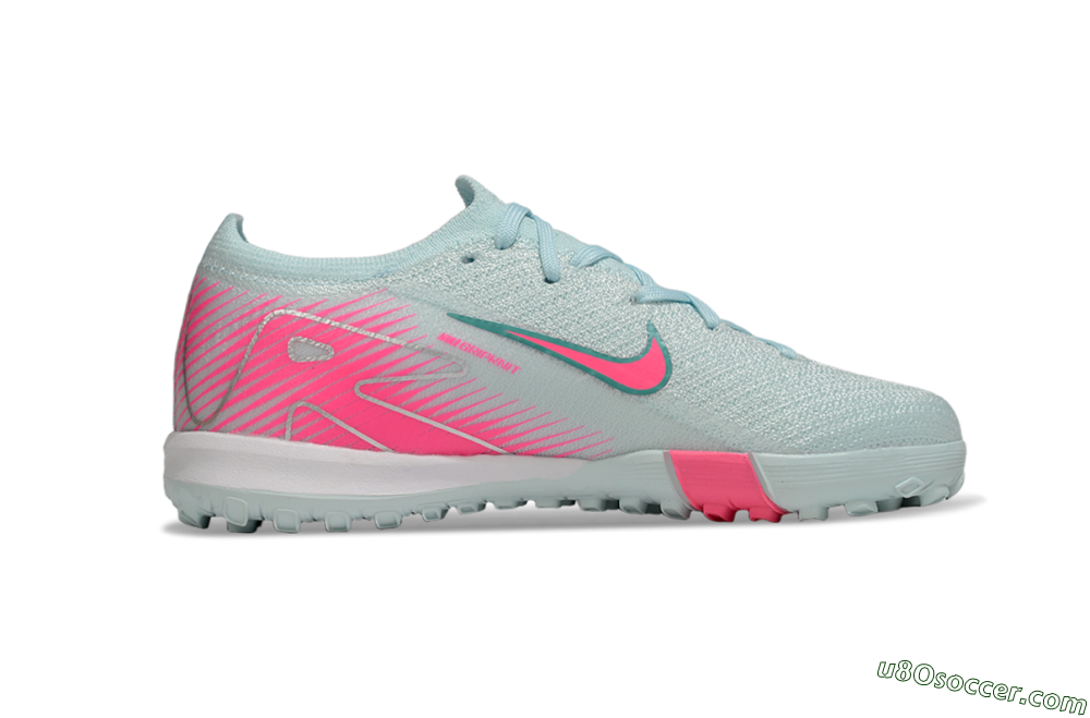 Nike Air Zoom Mercurial Vapor 16 Elite TF Artificial Turf Soccer Shoes - Jade/Pink/Silver 5