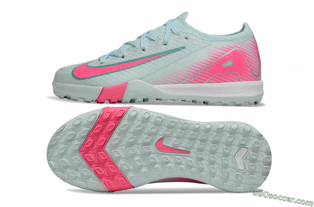 Nike Air Zoom Mercurial Vapor 16 Elite TF Artificial Turf Soccer Shoes - Jade/Pink/Silver 0