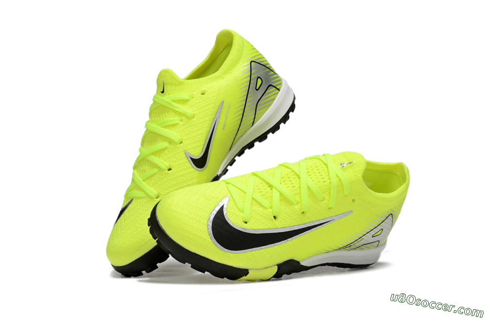 Nike Air Zoom Mercurial Vapor 16 Elite TF Artificial Turf Soccer Shoes - Yellow/Black/Silver 2