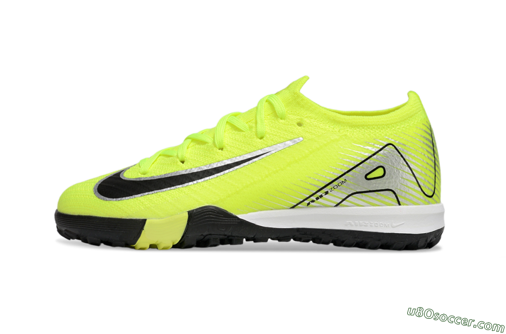 Nike Air Zoom Mercurial Vapor 16 Elite TF Artificial Turf Soccer Shoes - Yellow/Black/Silver 1