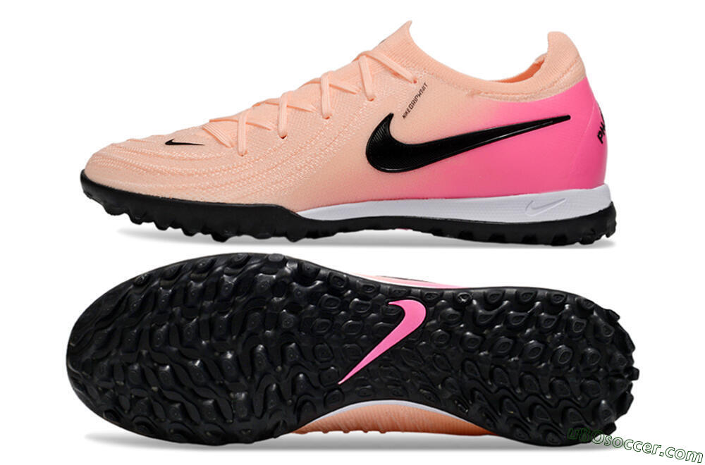 Nike Phantom GX 2 Elite TF Artificial Turf Soccer Shoes - Pink/Black 0